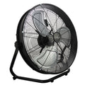Vie Air 20-Inch Floor Drum Fan  3-Speed Tilting Head, Tuxedo Black