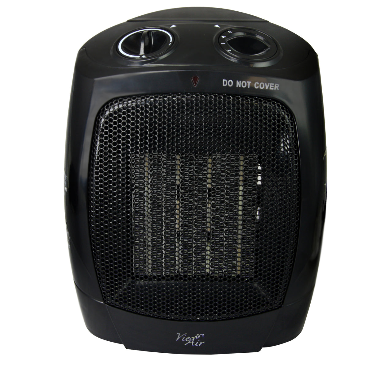 Vie Air 1500W Portable Ceramic Fan Heater  2 Heat Settings, Adjustable Airflow & Fan Only